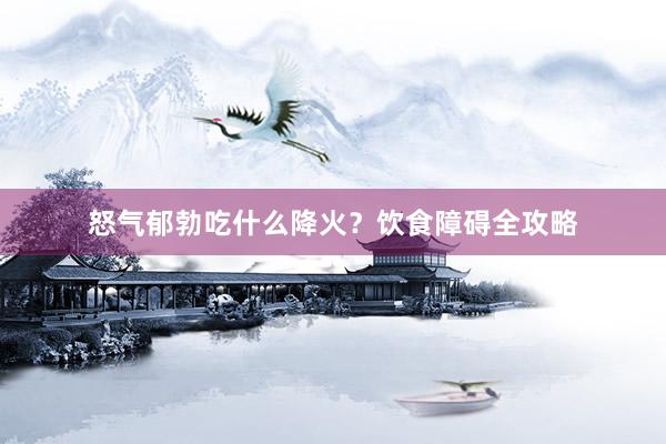 怒气郁勃吃什么降火？饮食障碍全攻略